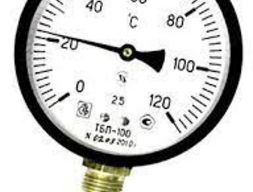 Термометр биметаллический ТБЛ-100 0...120C° кт.1,5 d.100 IP54 РШ*6 ГЛ G1/2 L64*9